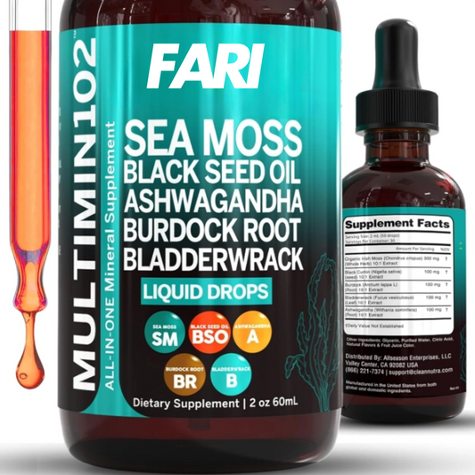 Fari Sea Moss Black Seed Oil Liquid Drops