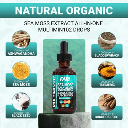 Fari Sea Moss Black Seed Oil Liquid Drops