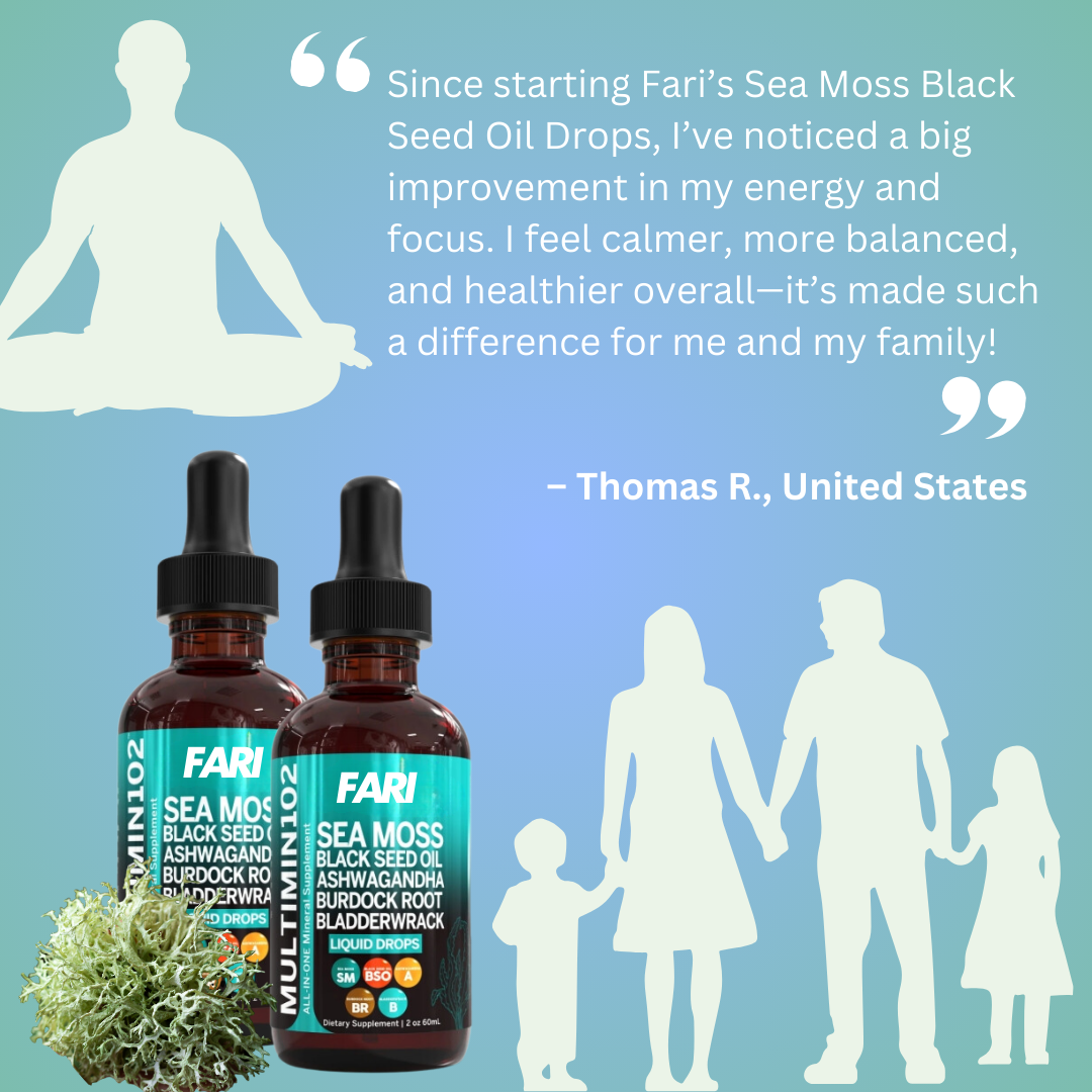 Fari Sea Moss Black Seed Oil Liquid Drops