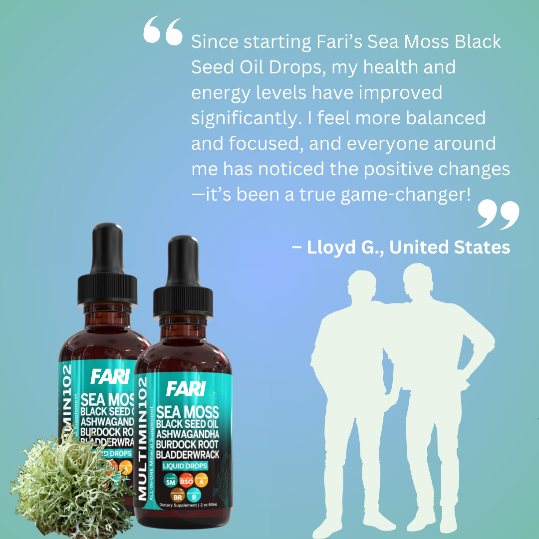 Fari Sea Moss Black Seed Oil Liquid Drops